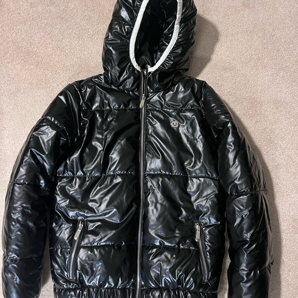 True Religion Women’s Black Quilted Puffer Jacket - Size Small